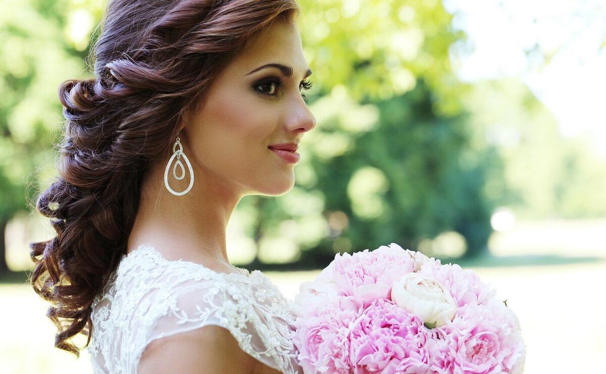 Bride on wedding day